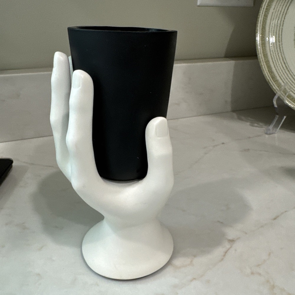 Ceramic Hand Sculpture Cup Vase